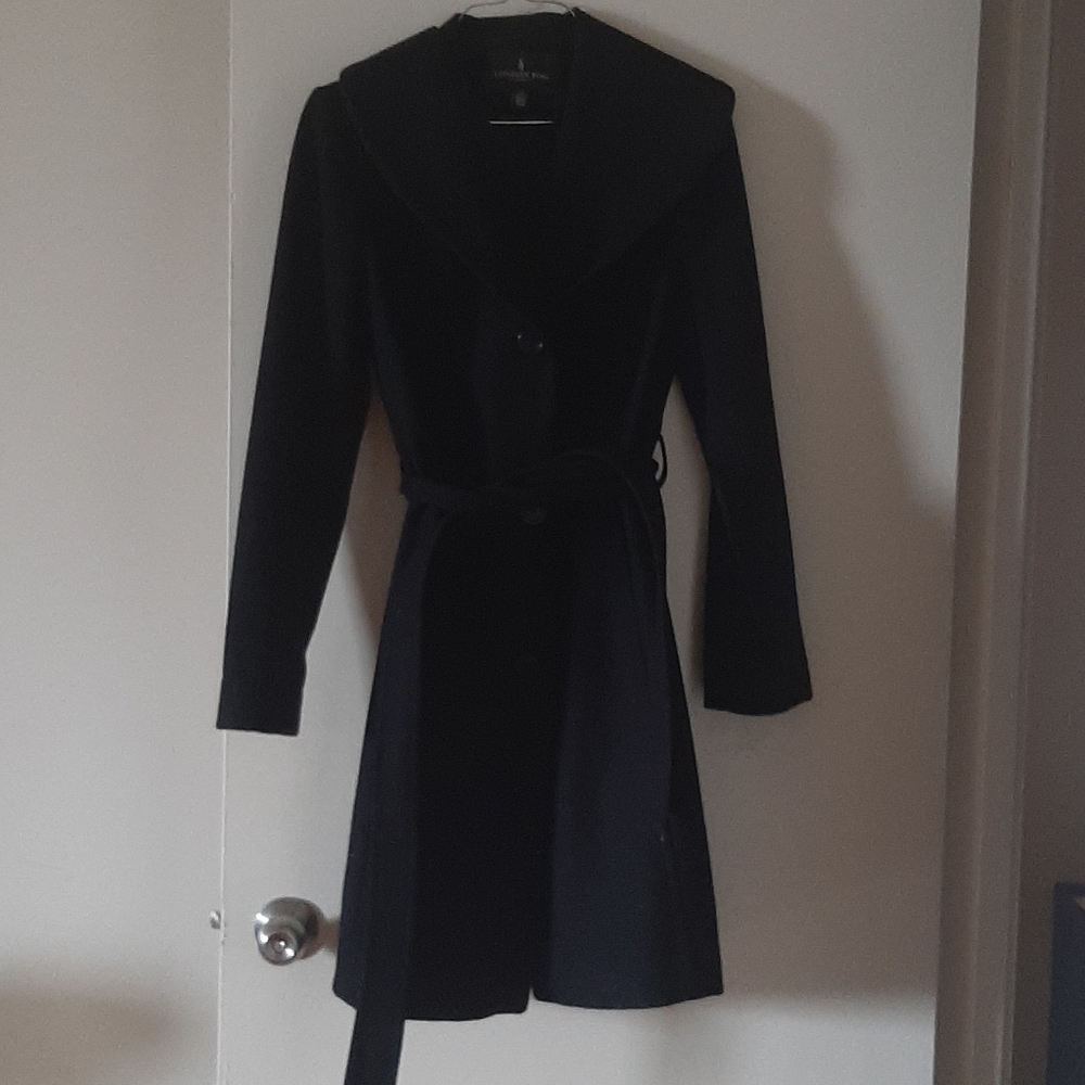 London Fog Wool Blend Belted Coat